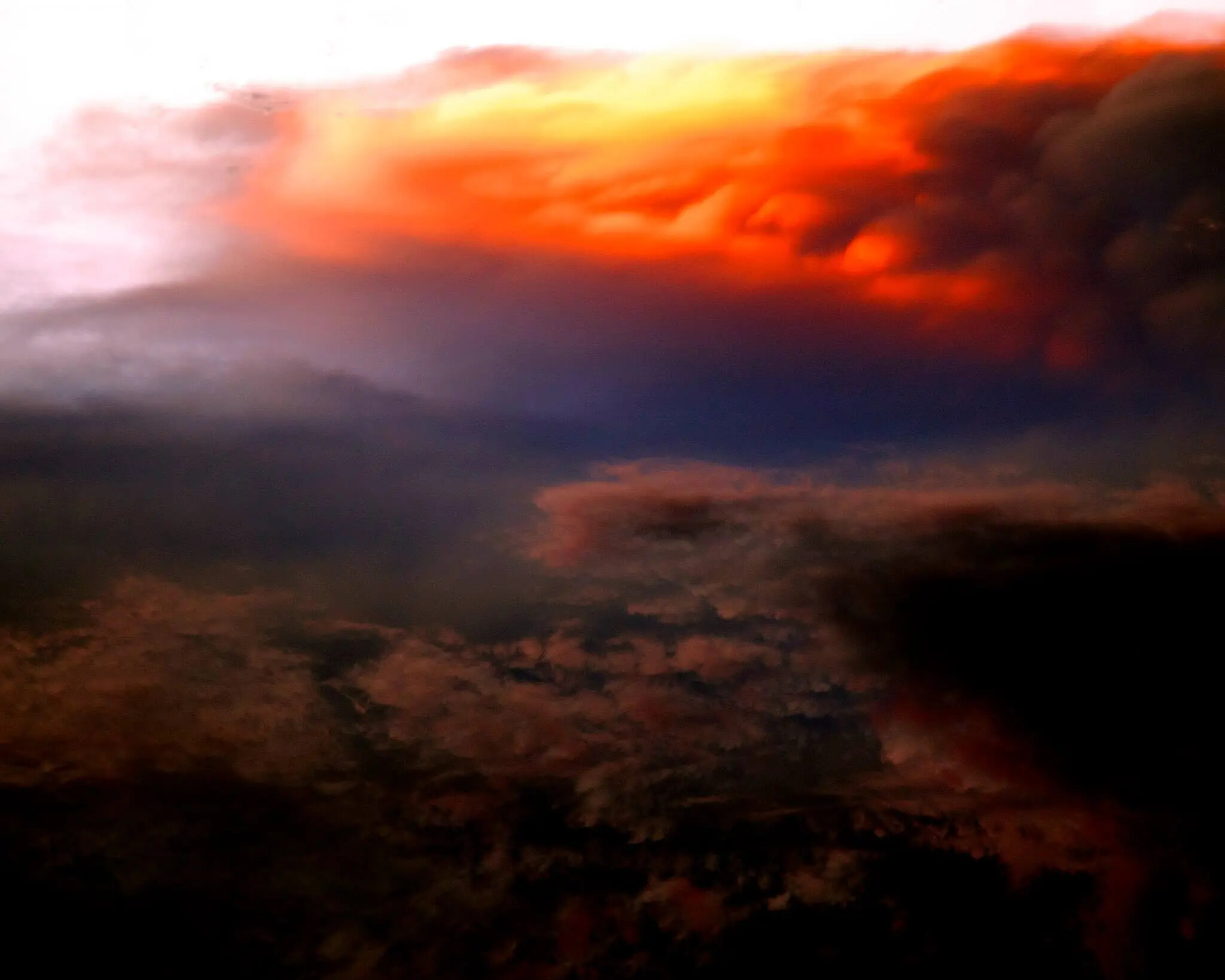Dramatic red storm clouds photographed by Rodney Marullo